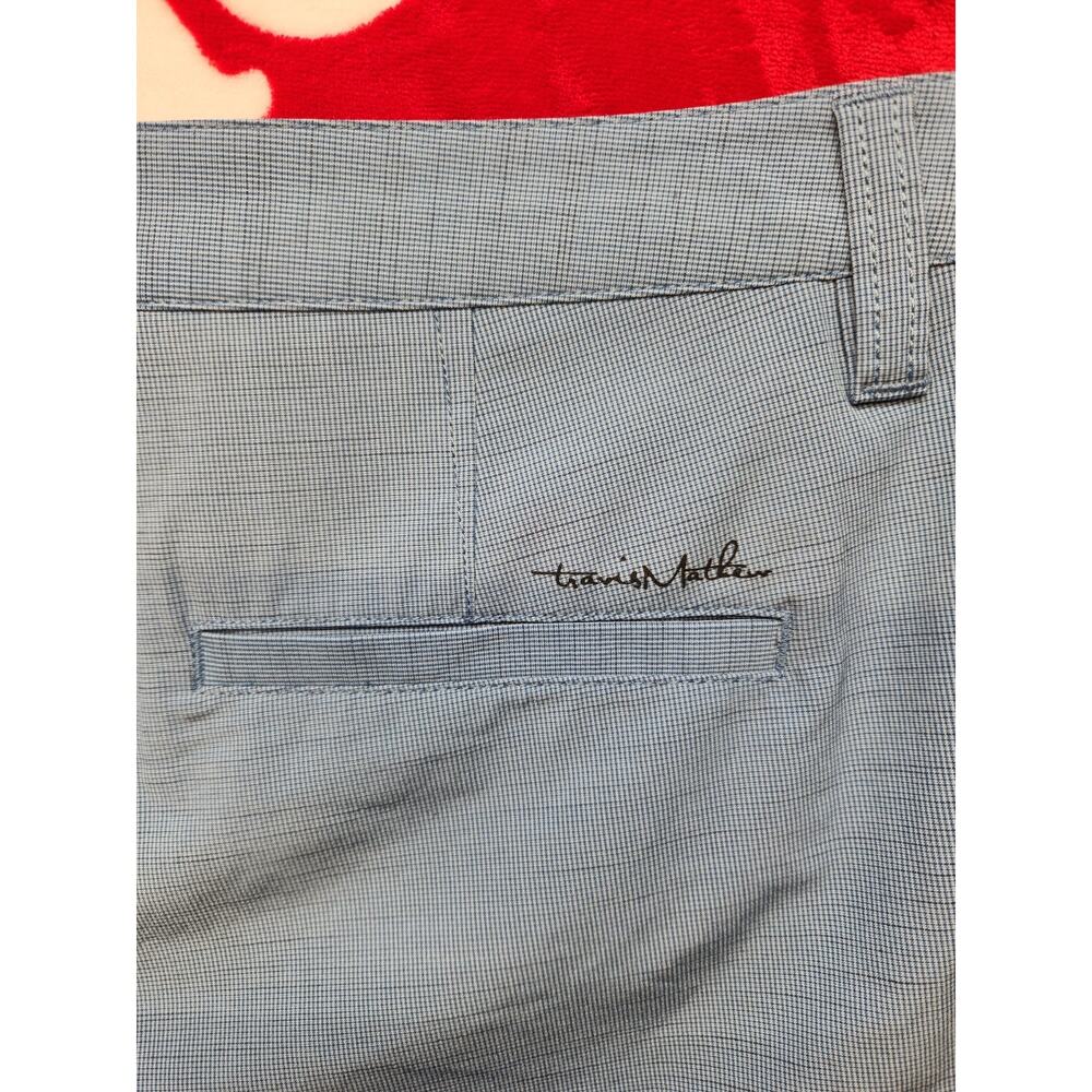 TravisMathew Golf Shorts Men’s Size 36 Blue Performance Stretch Casual Flat... - Picture 7 of 7